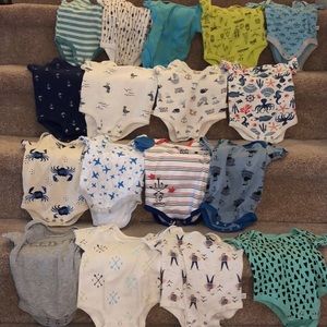 Lot of Rosie Pope Onesies, size 0-3mo